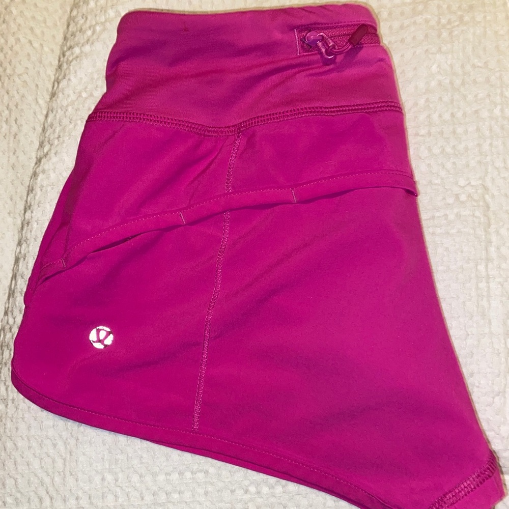 Lulu neon pink speed shorts